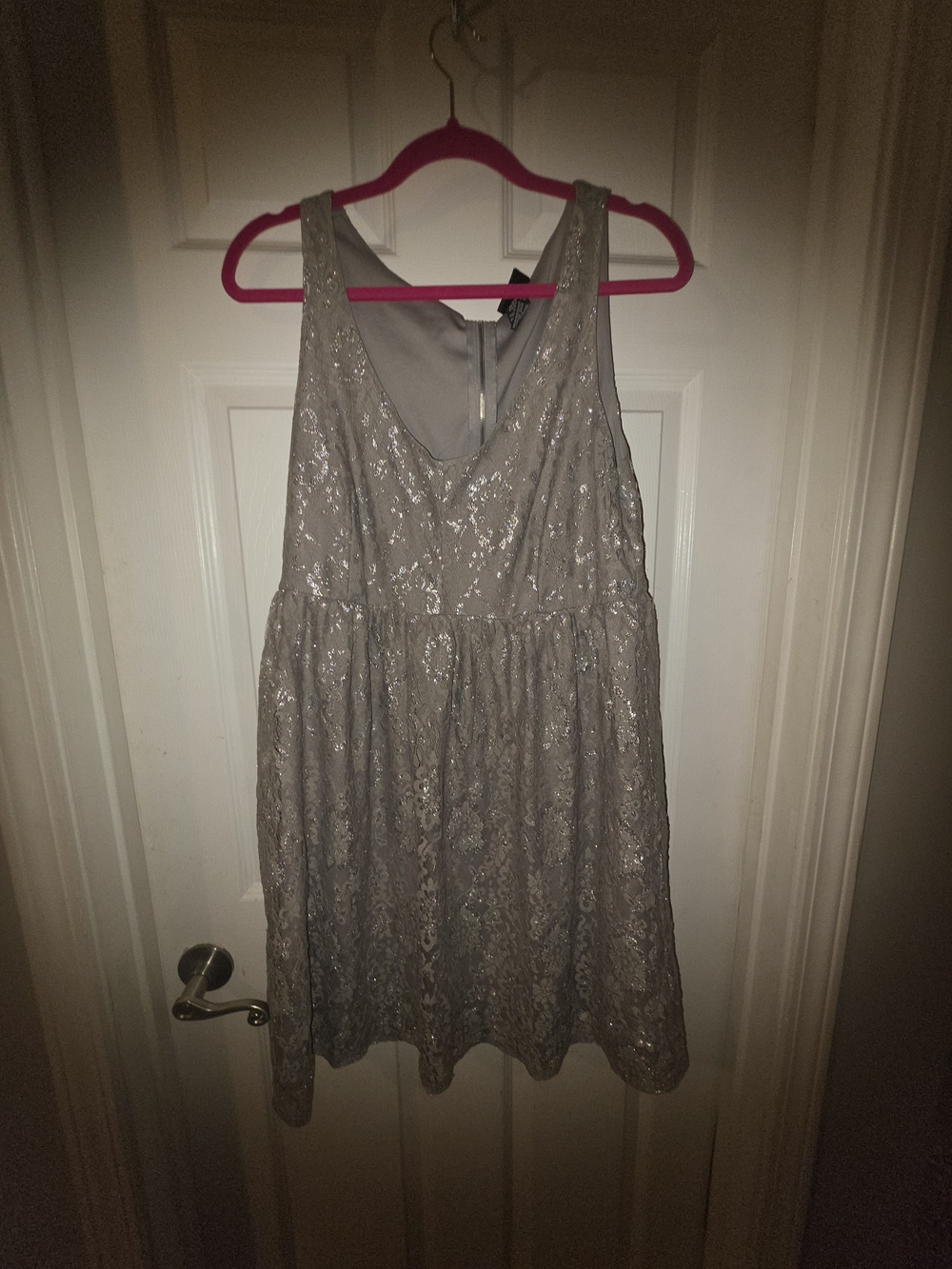 Torrid Size 14 Xl Silver Shimmer Dress Holiday Party Office